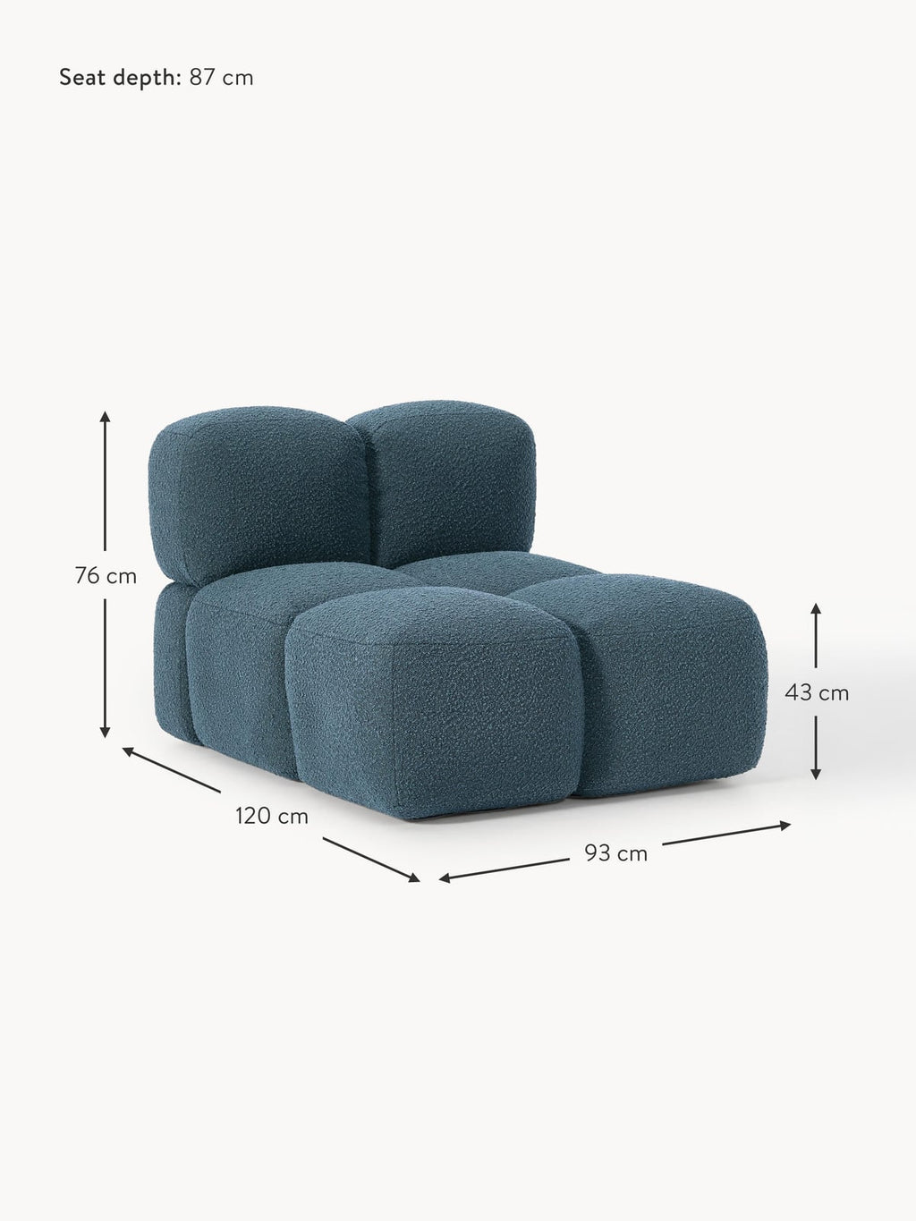 Hawkridge Bouclé Centre Module