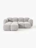 Hawkridge Bouclé Modular Sofa (2-seater) with Ottoman (left/right)