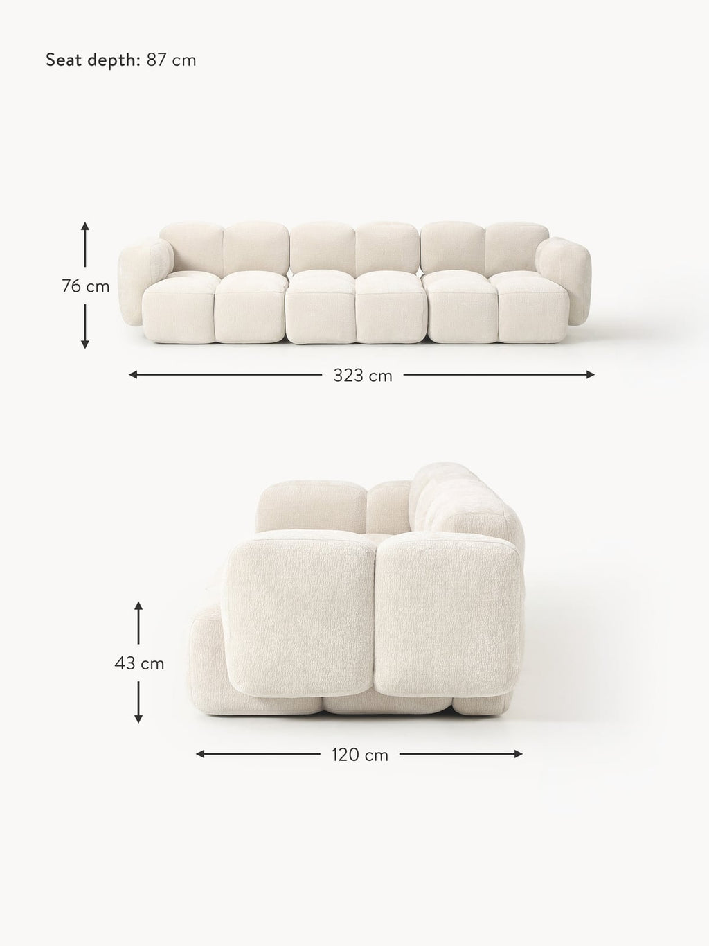 Hawkridge Modular Sofa (4-seater)
