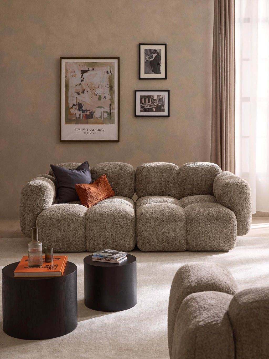 Hawkridge Modular Teddy-Bouclé Sofa (3-seater)