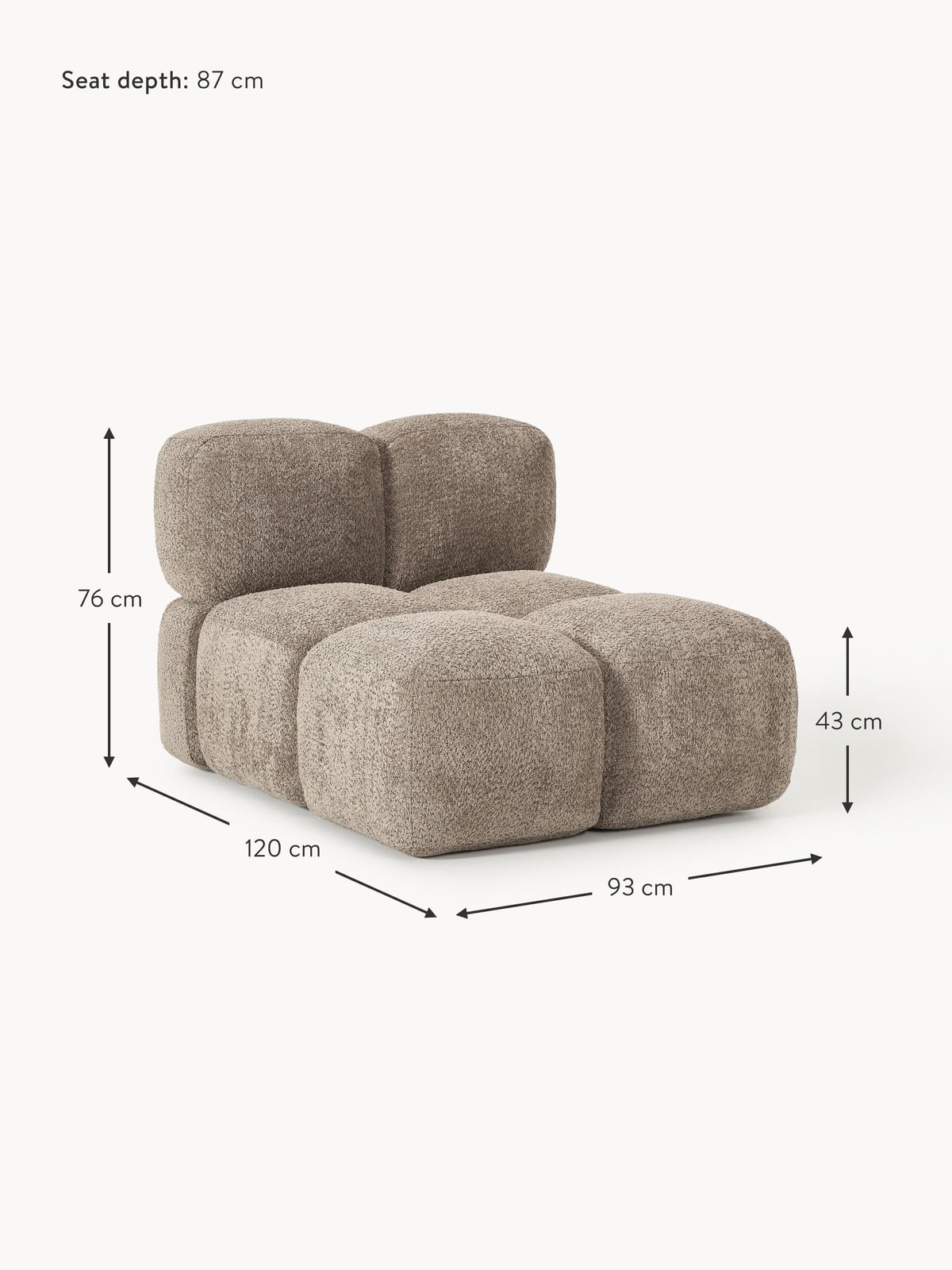 Hawkridge Teddy Bouclé Centre Module
