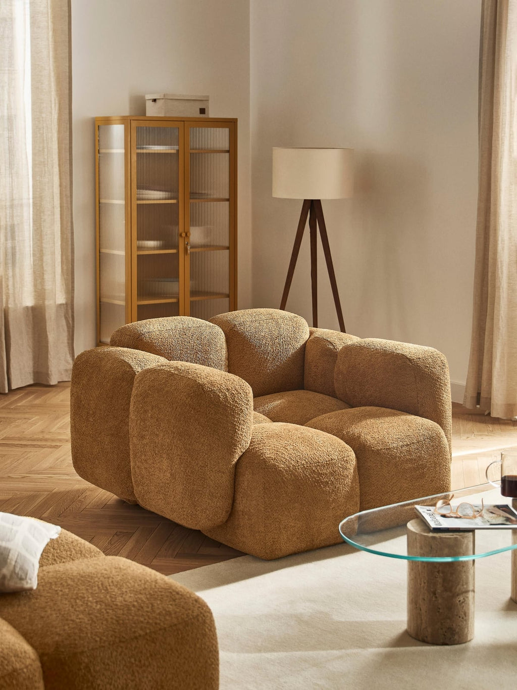Hawkridge Teddy Bouclé Lounge Chair