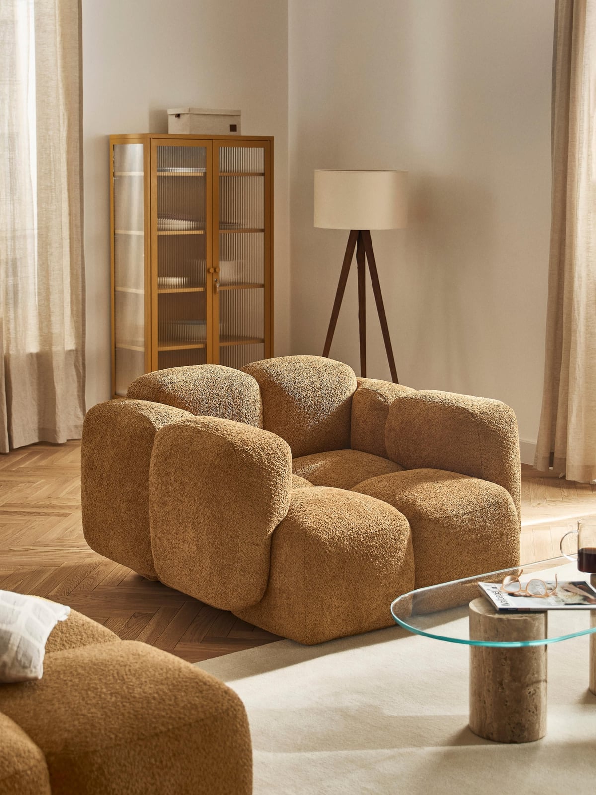 Hawkridge Teddy Bouclé Lounge Chair