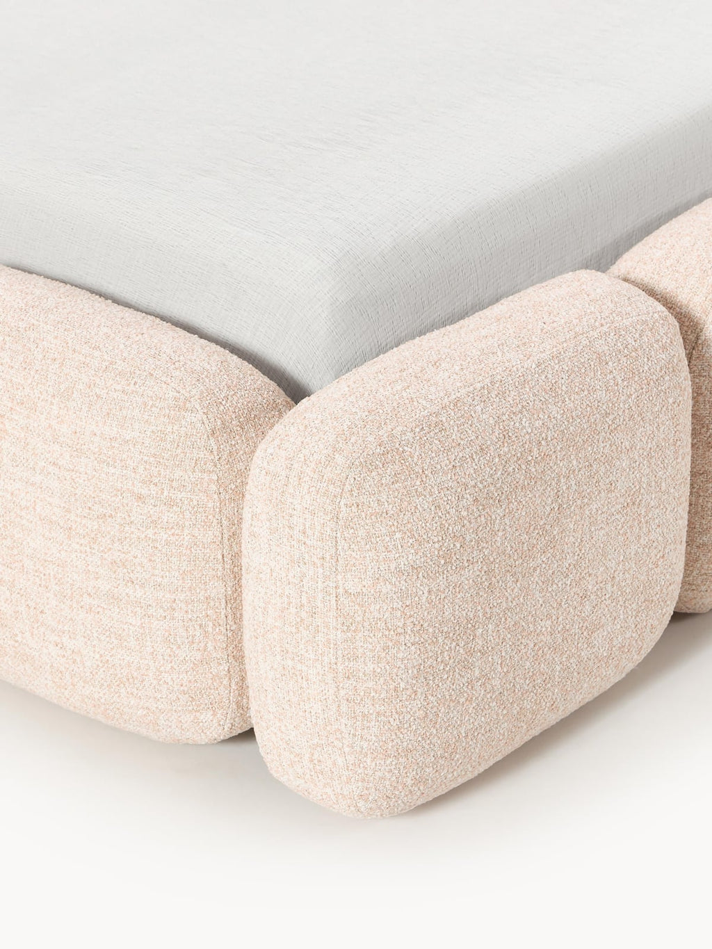 Hawkridge Upholstered Bouclé Bed with Storage Space