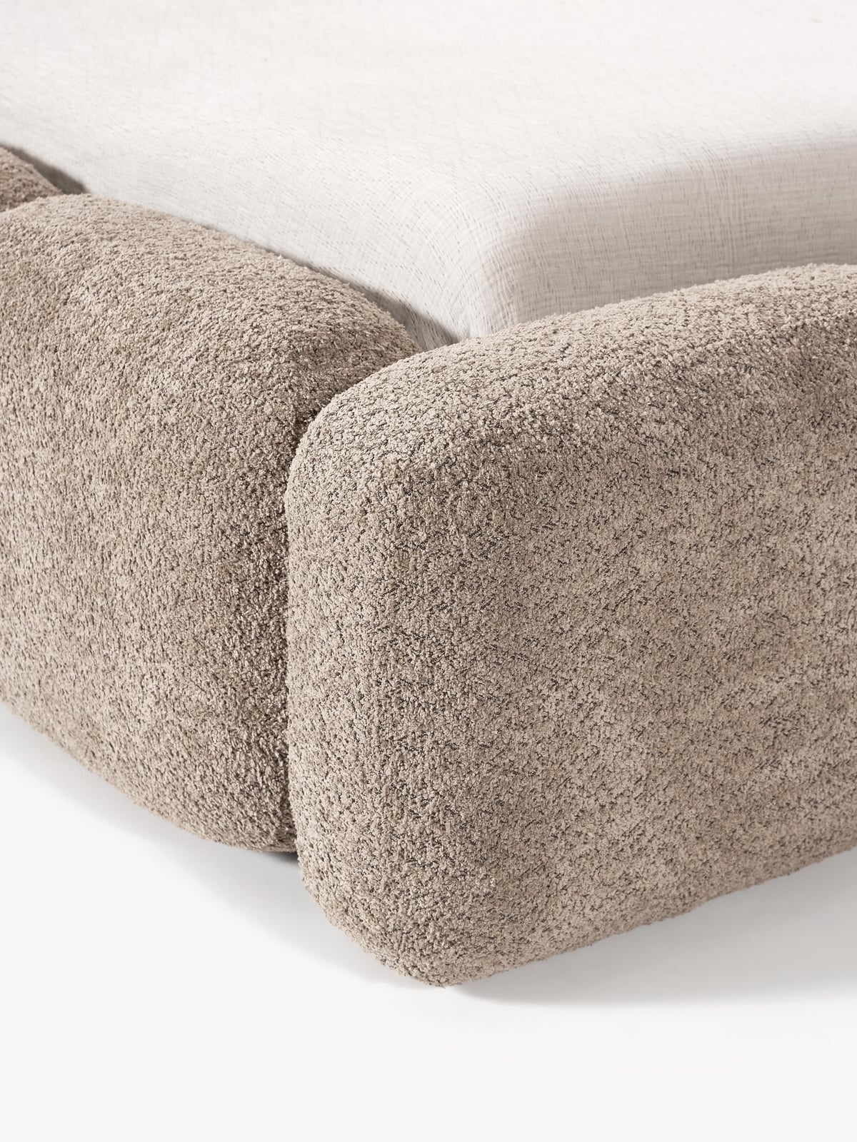 Hawkridge Upholstered Teddy Bouclé Bed