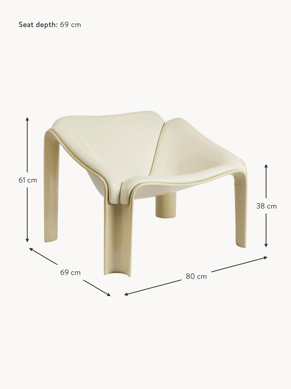 Hensall F300 Leather Lounge Chair