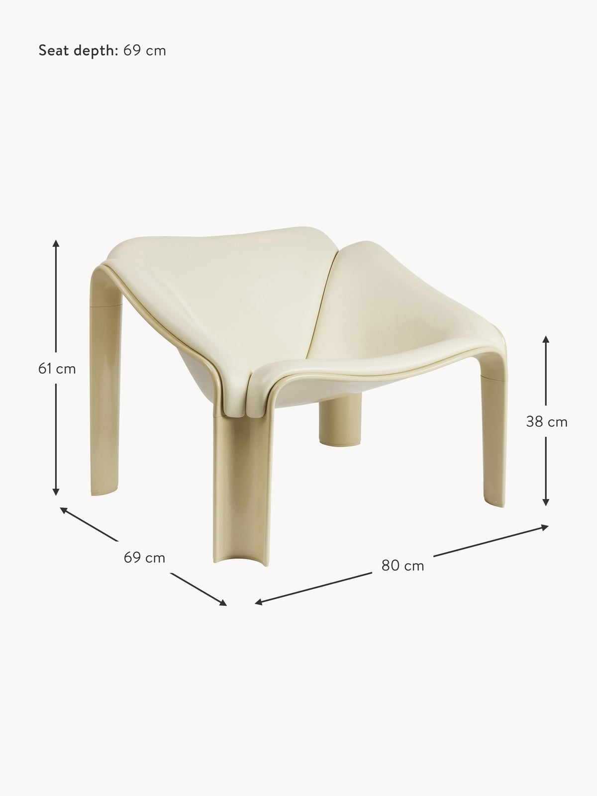 Hensall F300 Leather Lounge Chair