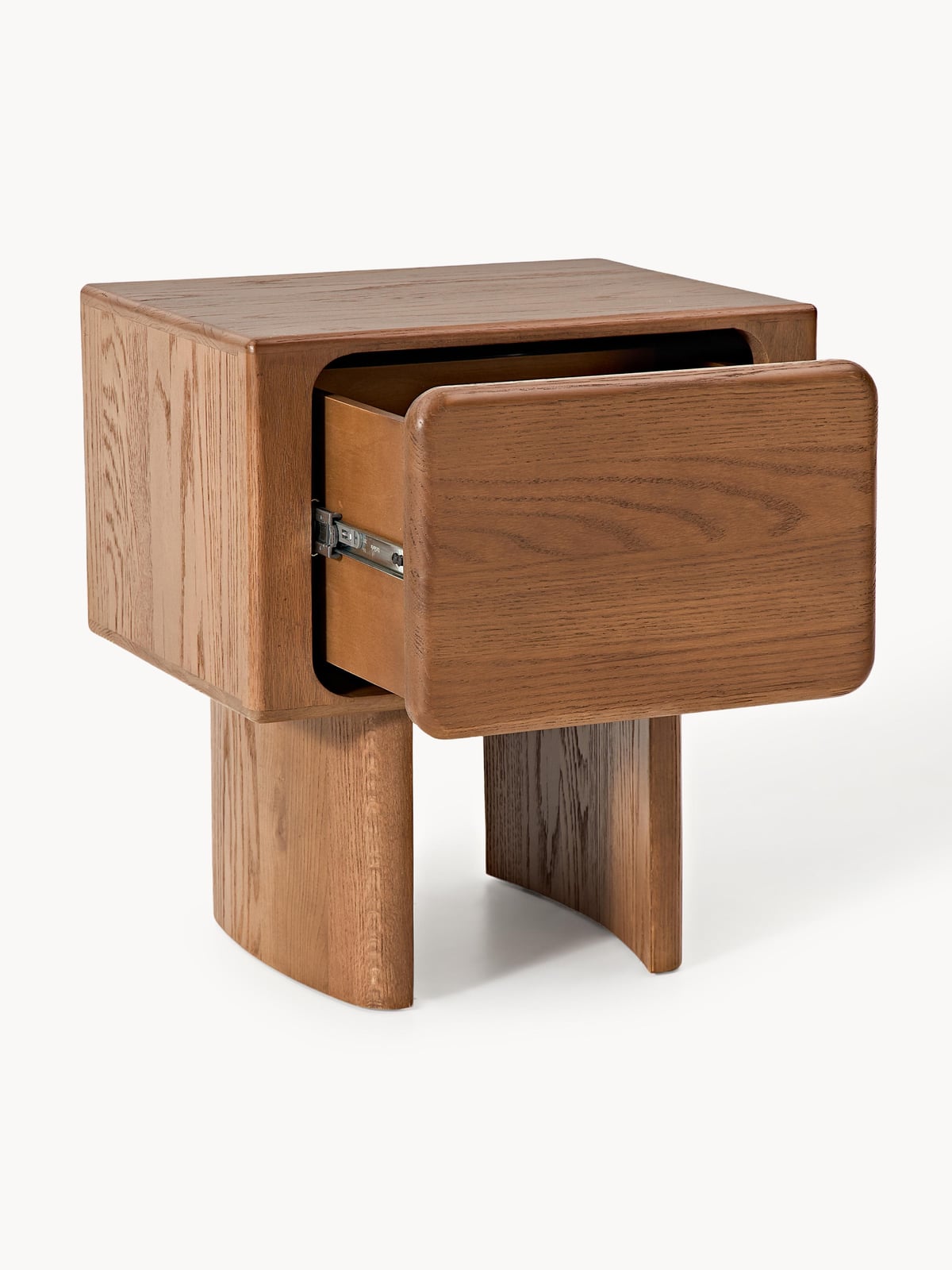 Hensall Oak Wood Bedside Table