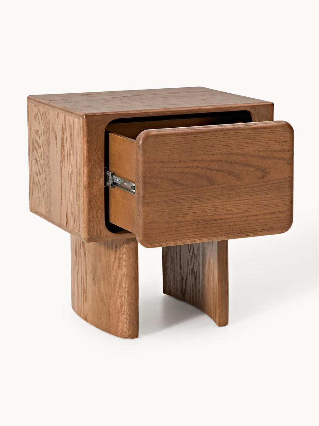 Hensall Oak Wood Bedside Table