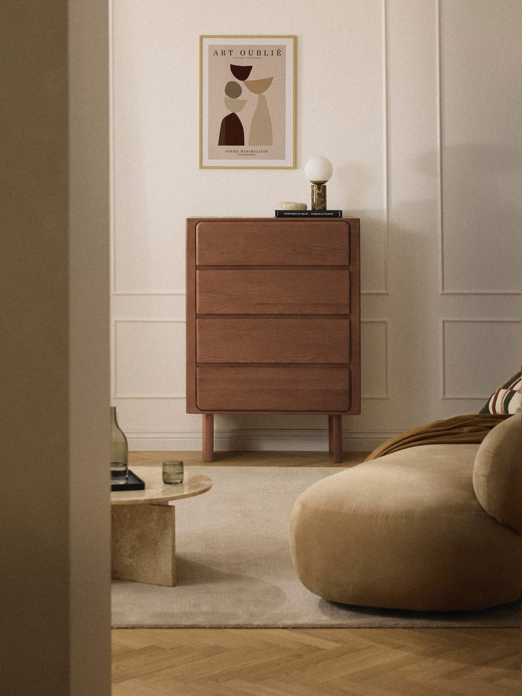 Hensall Oak Wood Chest of Drawers