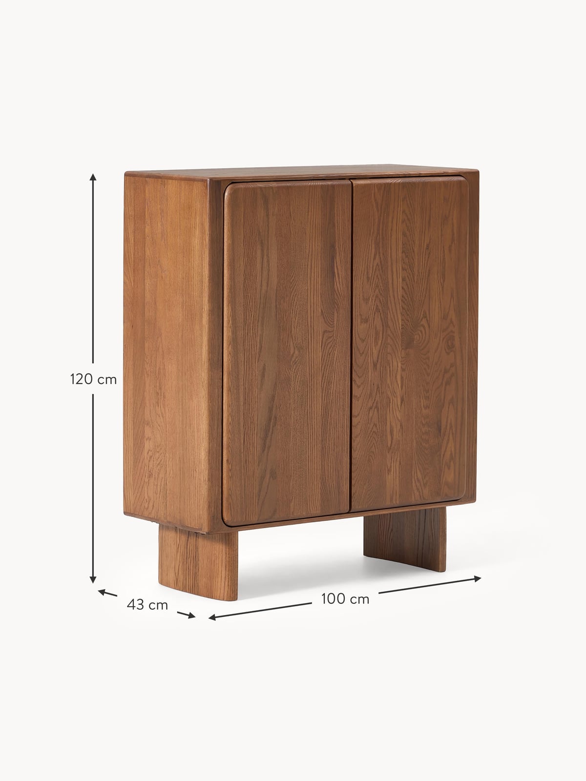 Hensall Oak Wood Highboard