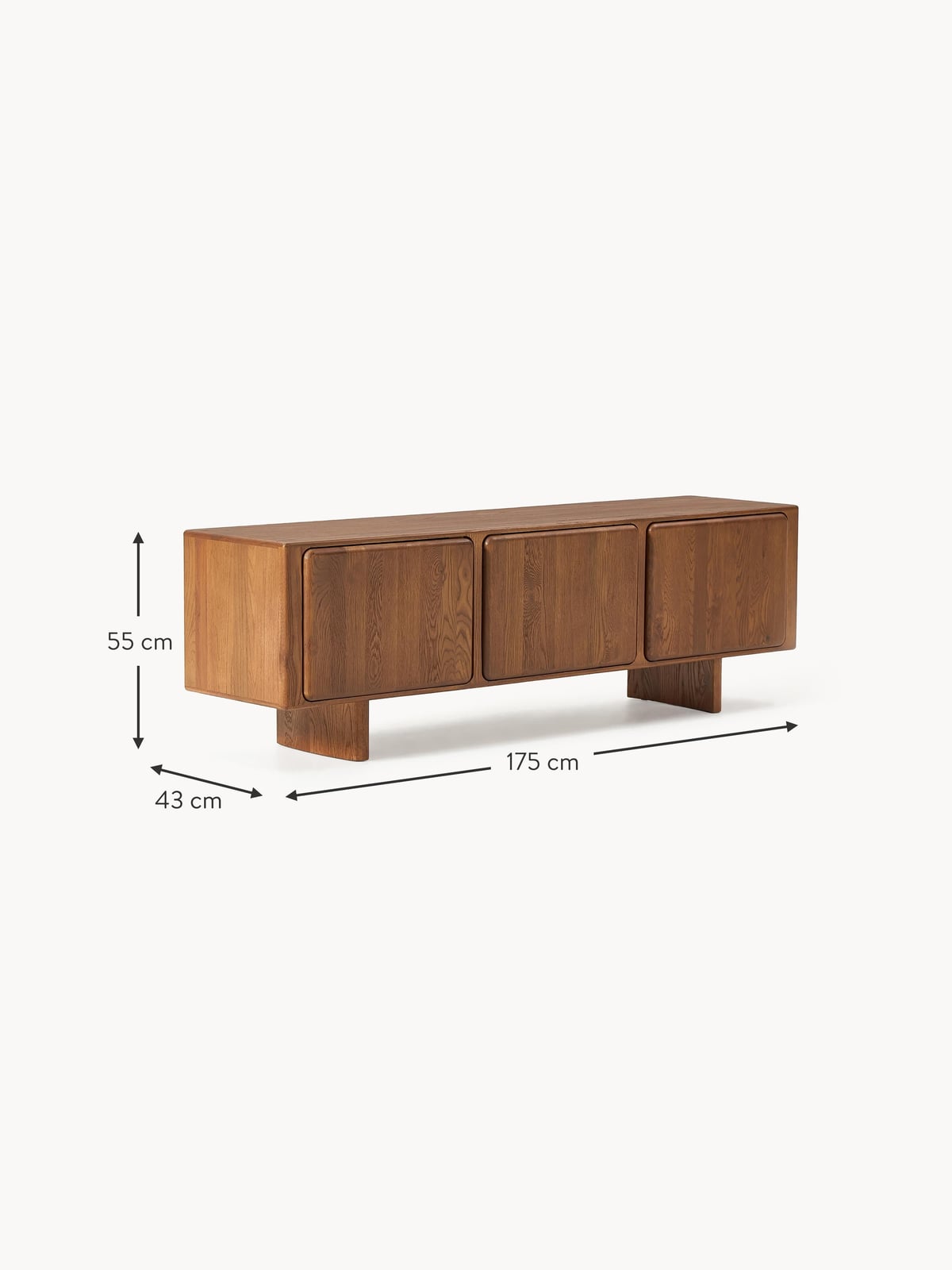 Hensall Oak Wood TV Stand