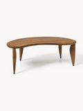Hensall Walnut Wood Coffee Table in Organic Shape