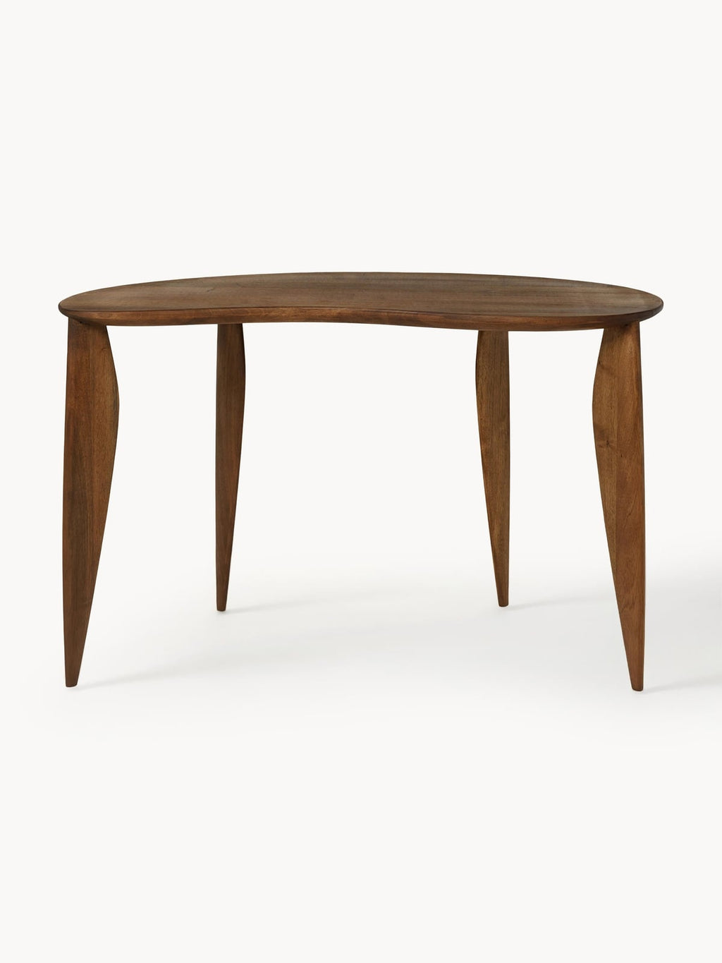 Hensall Walnut Wood Desk in Organic Shape