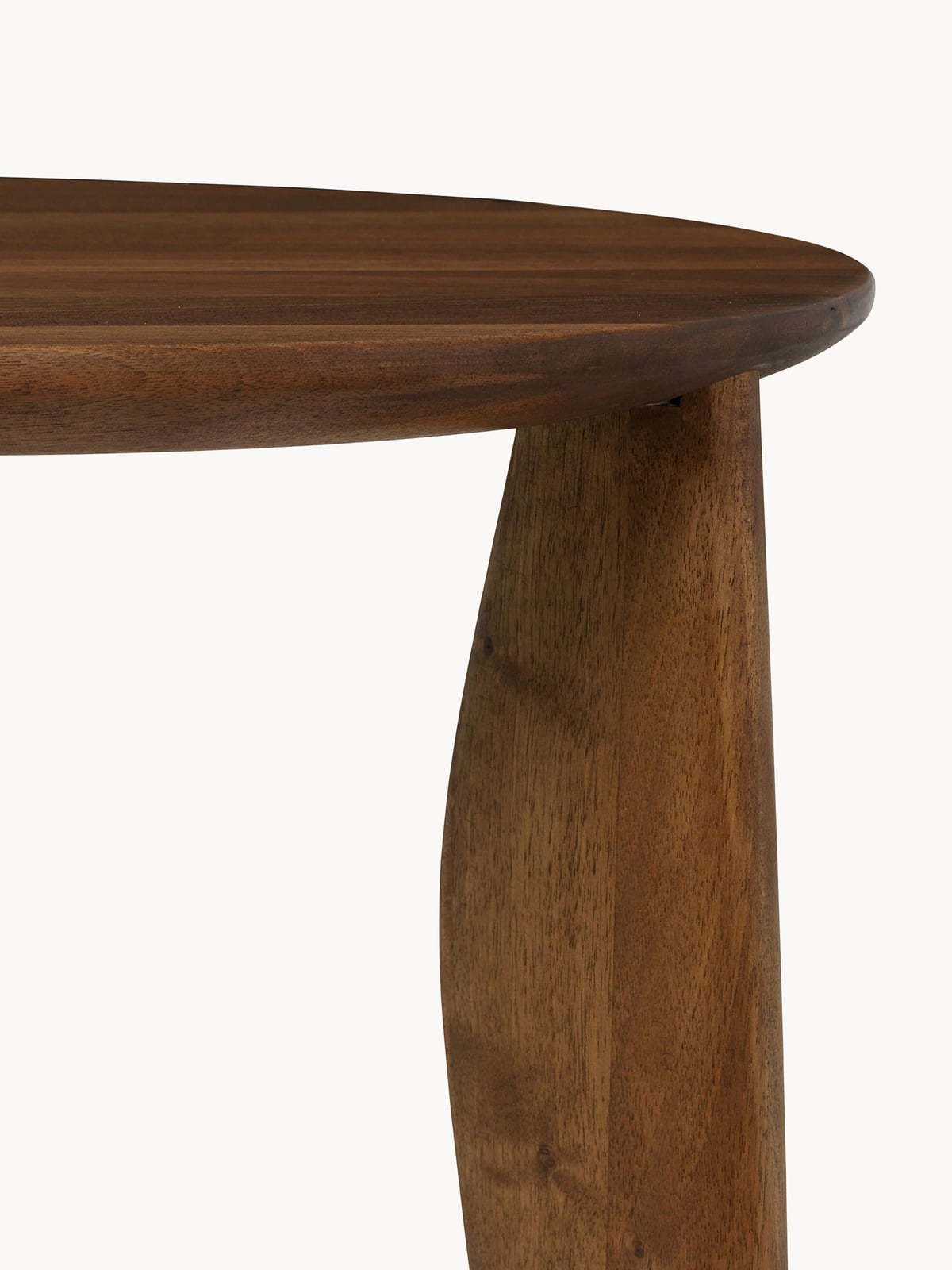 Hensall Walnut Wood Desk in Organic Shape