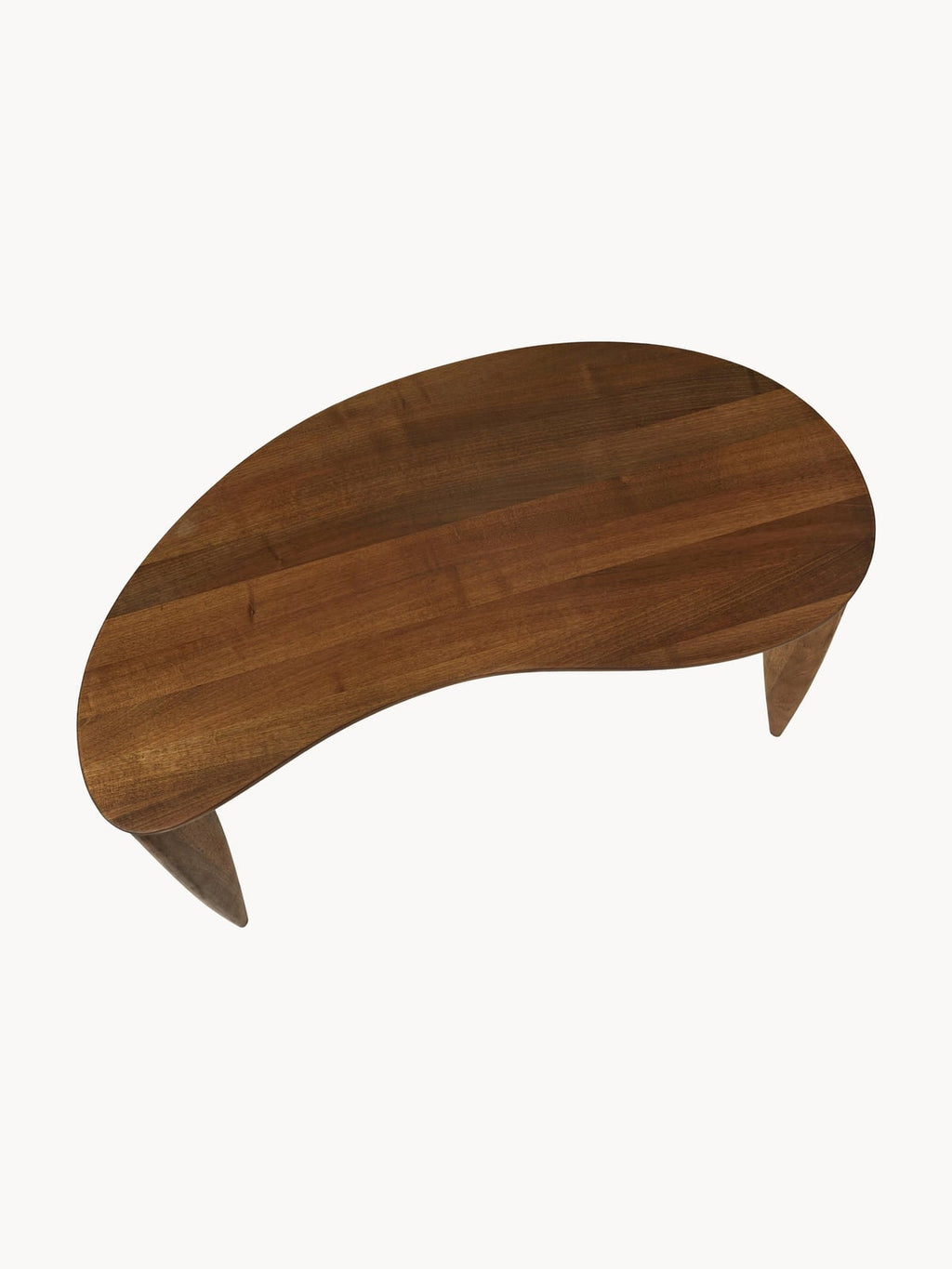 Hensall Walnut Wood Desk in Organic Shape