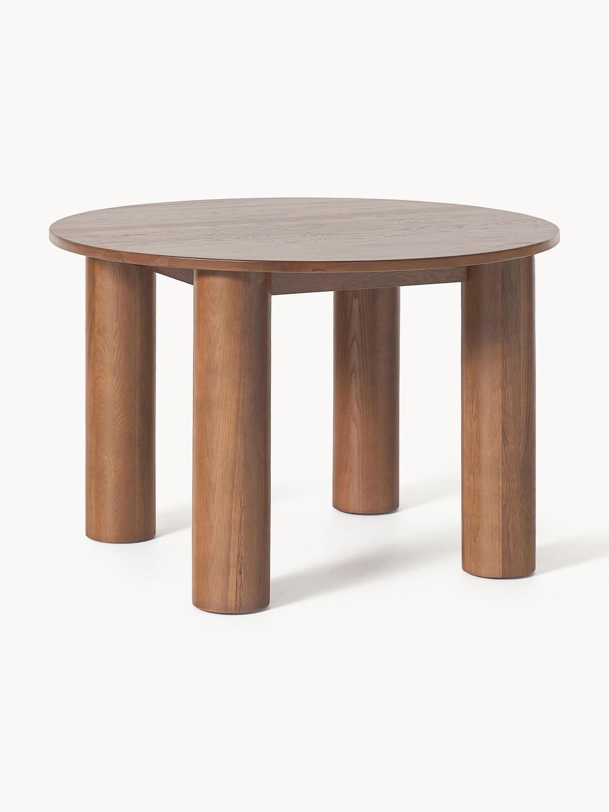 Holbeck Round Oak Wood Dining Table, Ø 120 cm