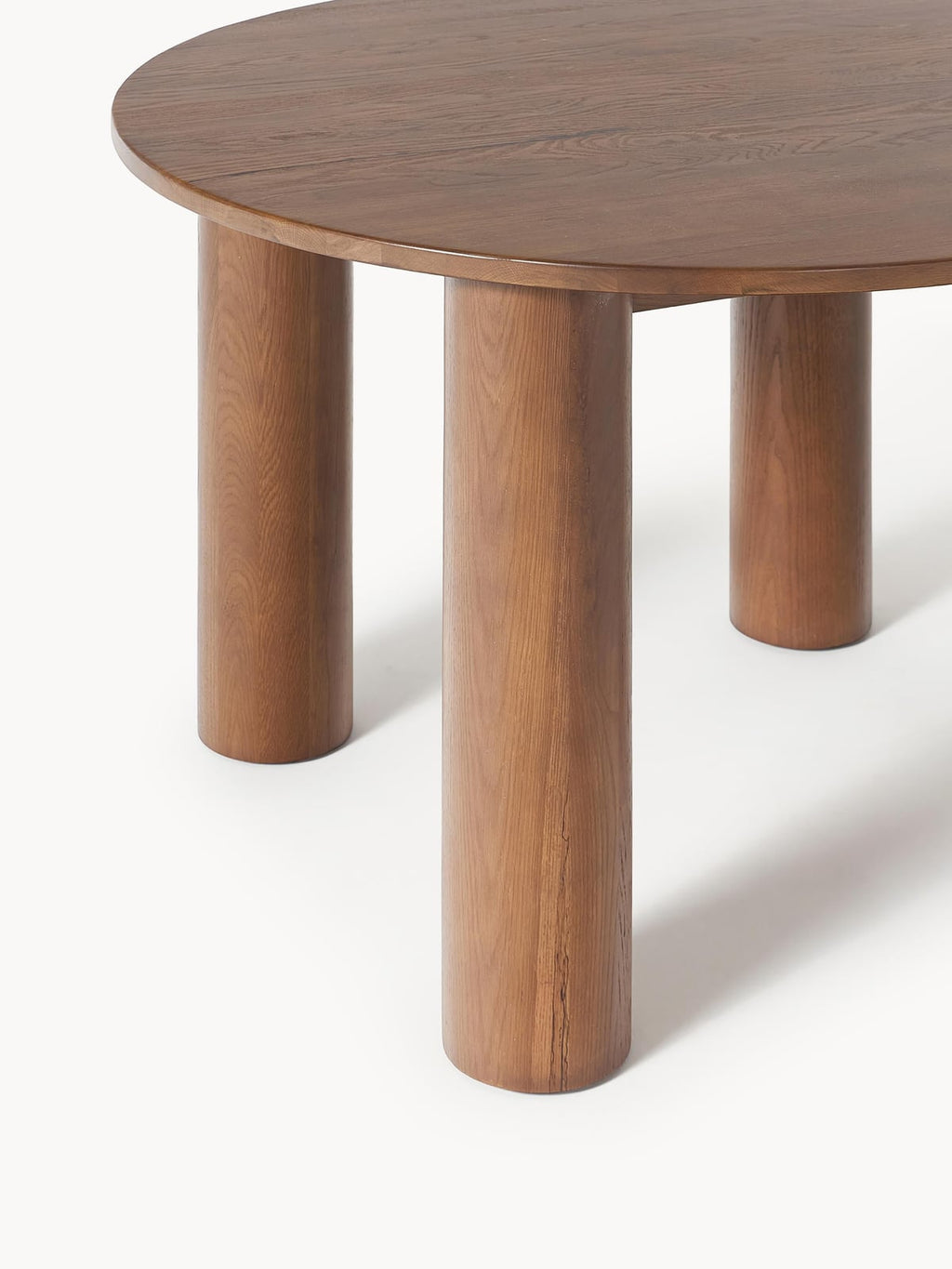 Holbeck Round Oak Wood Dining Table, Ø 120 cm