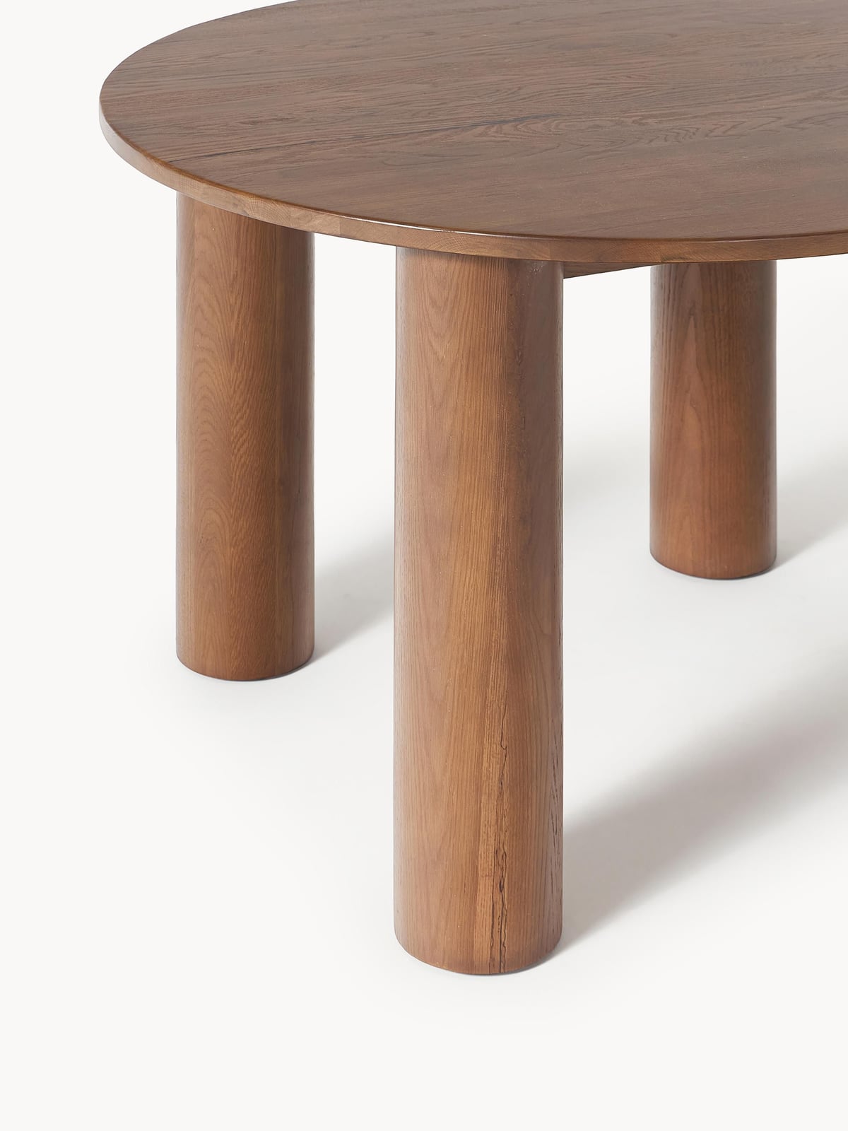 Holbeck Round Oak Wood Dining Table, Ø 120 cm