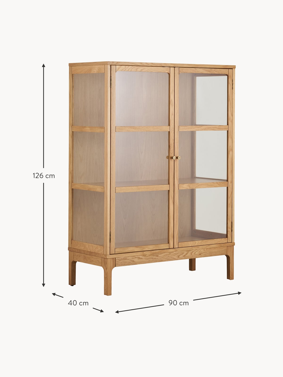 Holbeck Wooden Display Cabinet