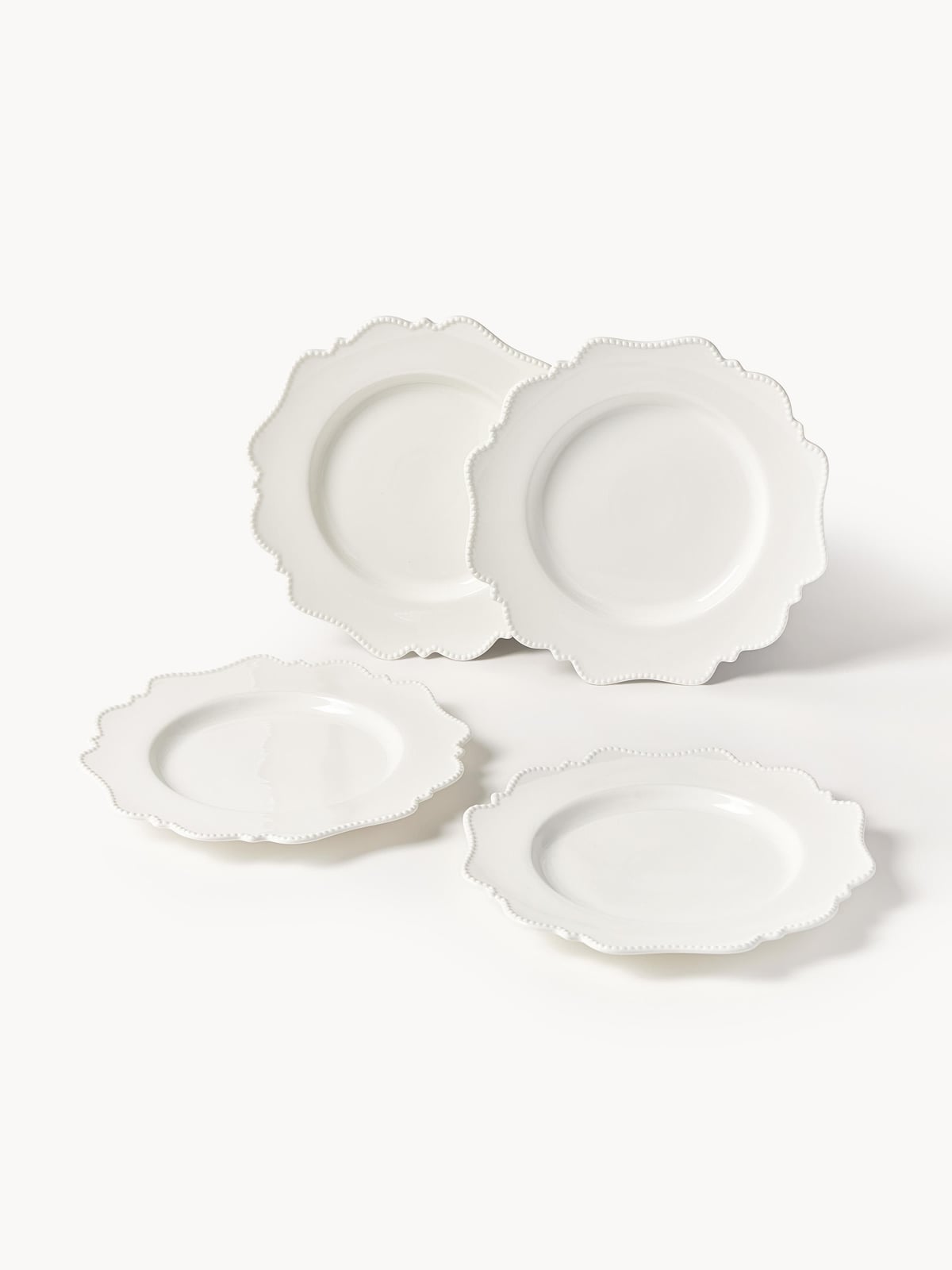 Hutton Porcelain Tableware Set, 4 People, Set of 12