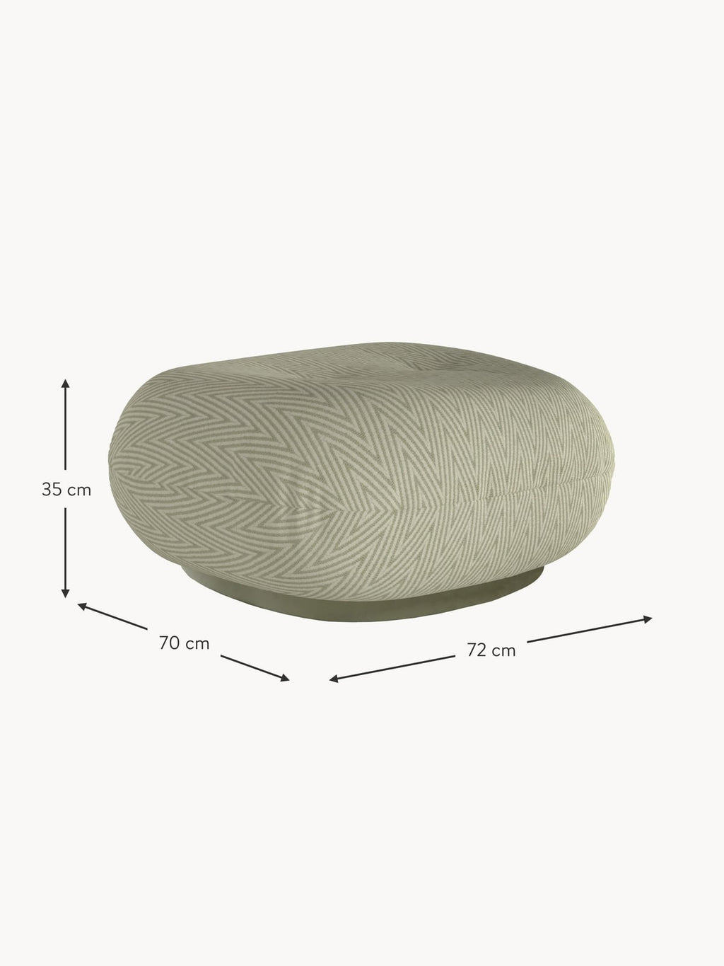 Hutton Rotatable Outdoor Pouffe