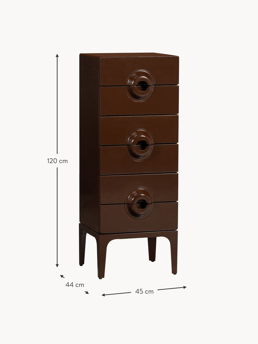 Ilkley Eucalyptus Wood Bedside Table