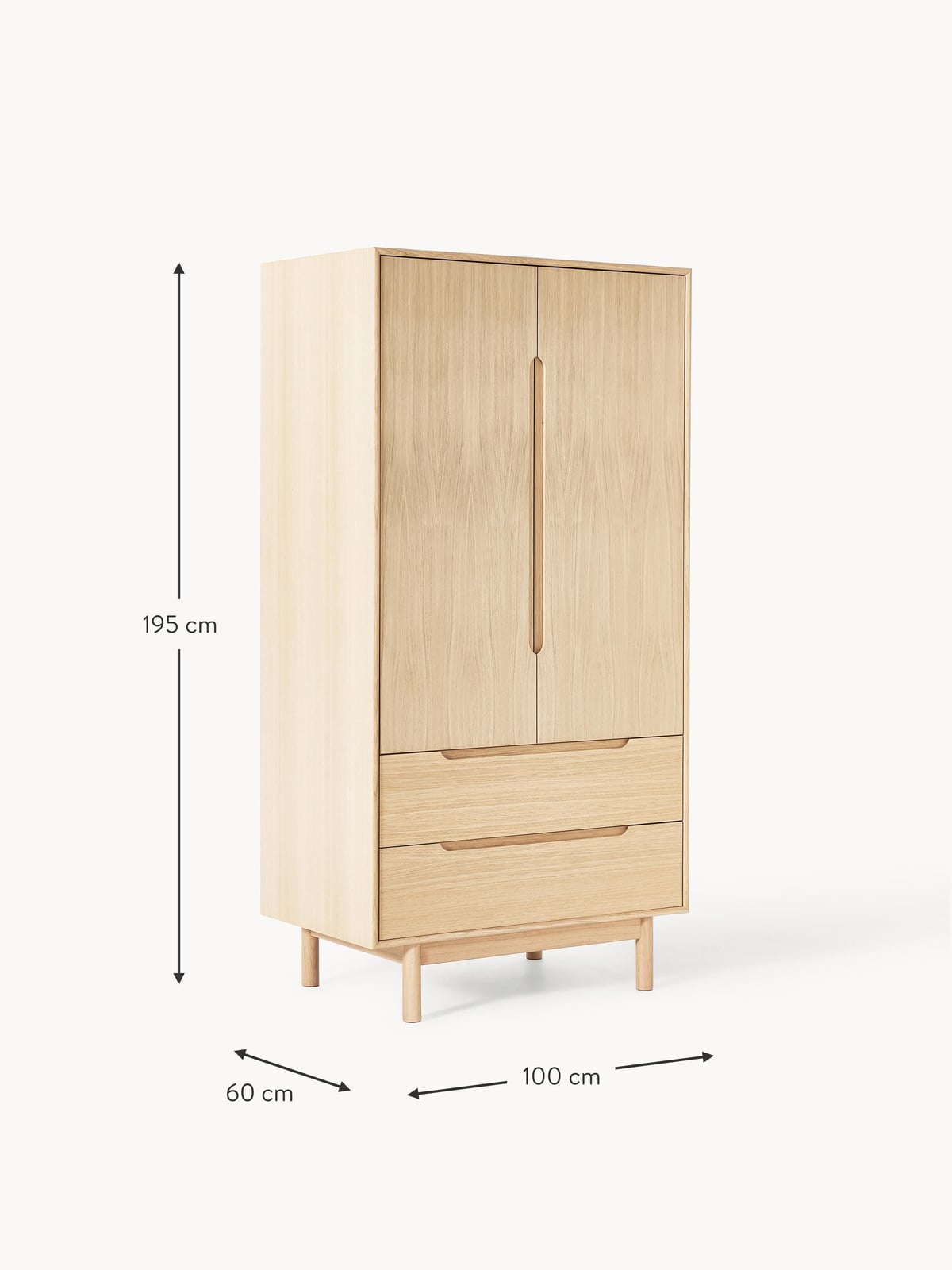 Ilkley Small Wardrobe, 2-doors