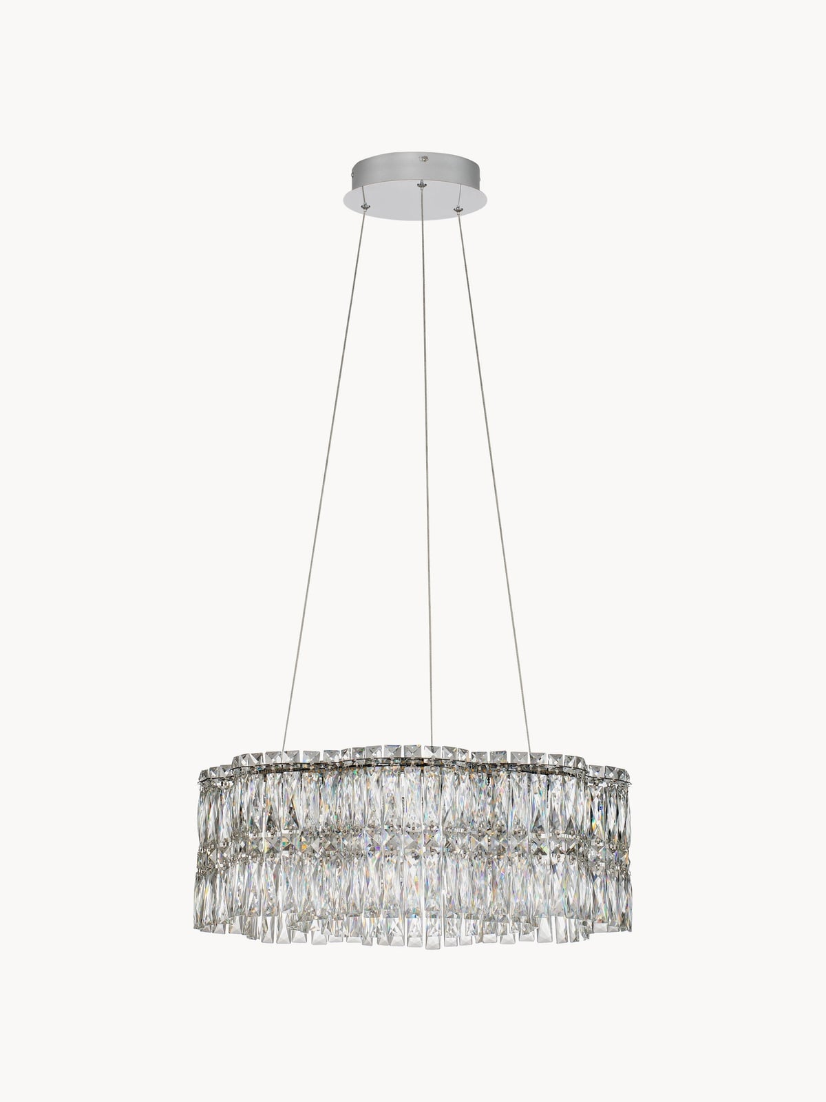 Ingram Dimmable LED Crystal Glass Chandelier