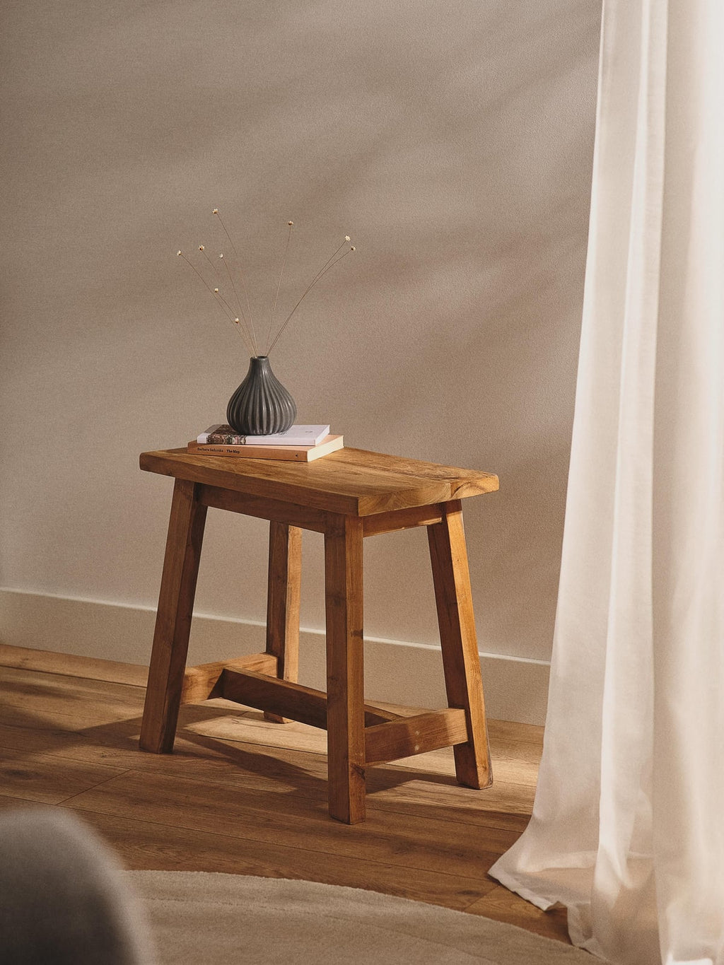 Ingram Teak Wood Stool