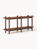 Inverleith Oak Shelving Unit with Glass Shelves