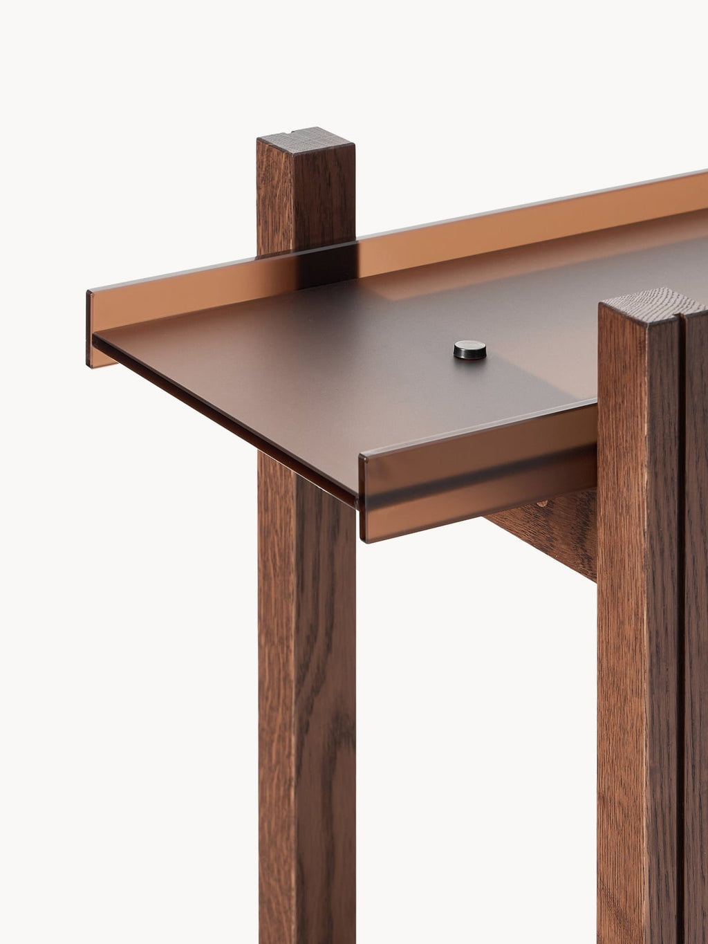 Inverleith Oak Shelving Unit with Glass Shelves