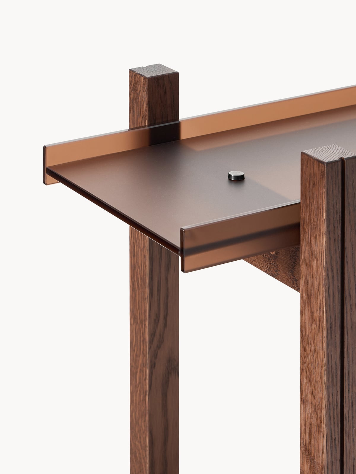 Inverleith Oak Shelving Unit with Glass Shelves