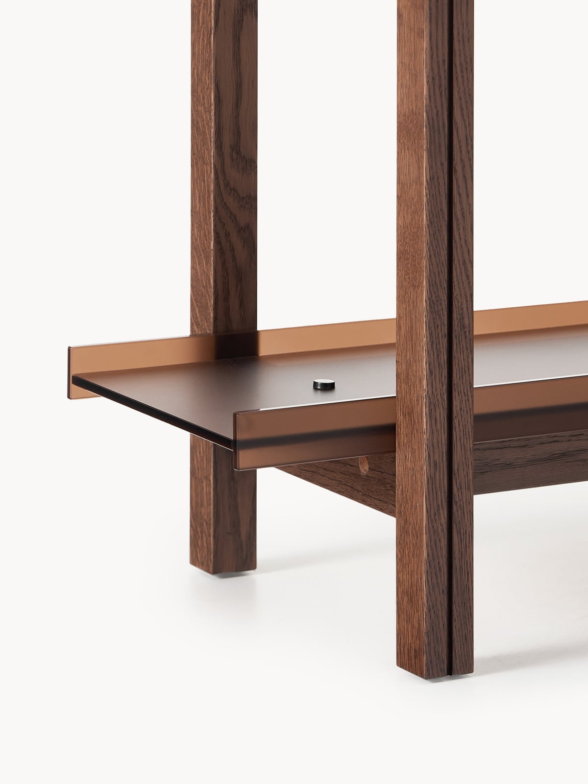 Inverleith Oak Shelving Unit with Glass Shelves