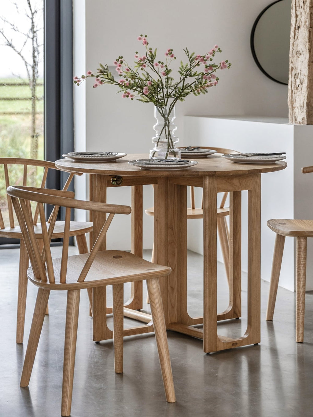 Ireby Round Folding Dining Table, Ø 100 cm