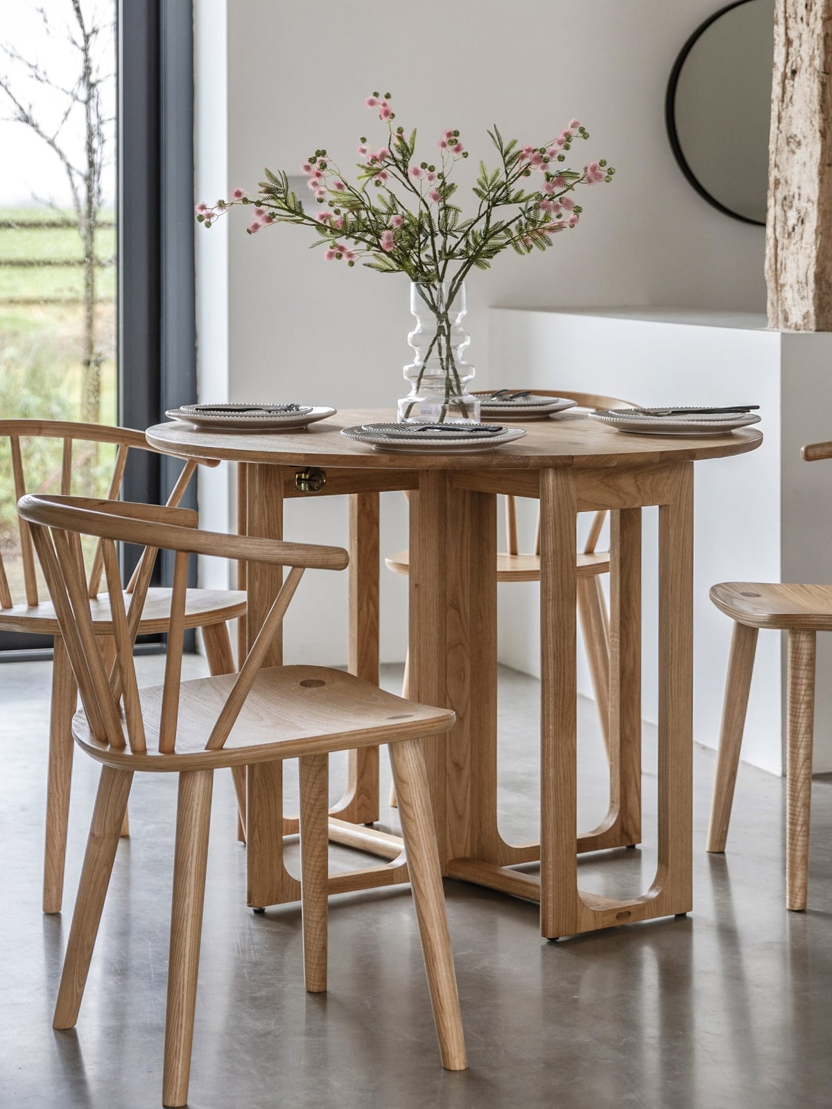 Ireby Round Folding Dining Table, Ø 100 cm