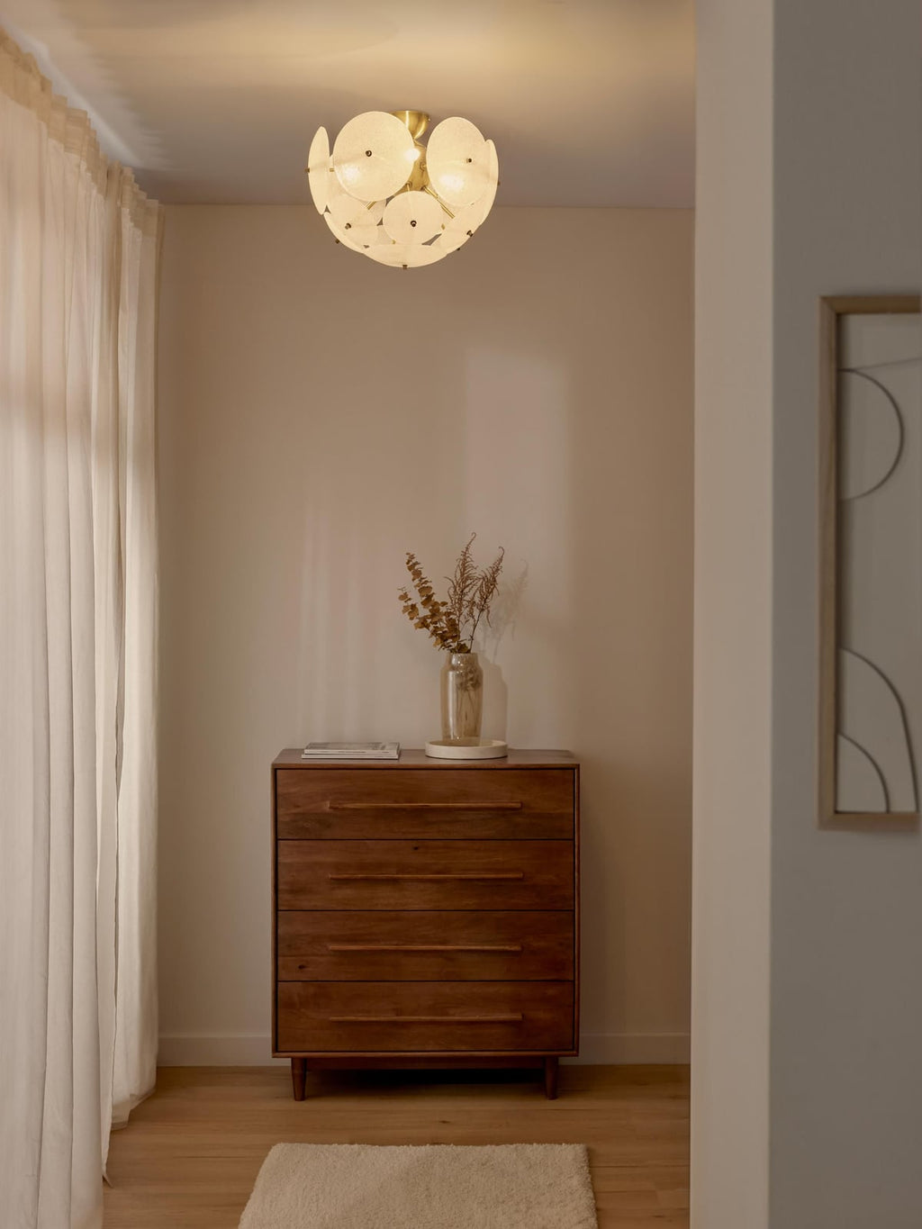 Irthing Glass Ceiling Lamp