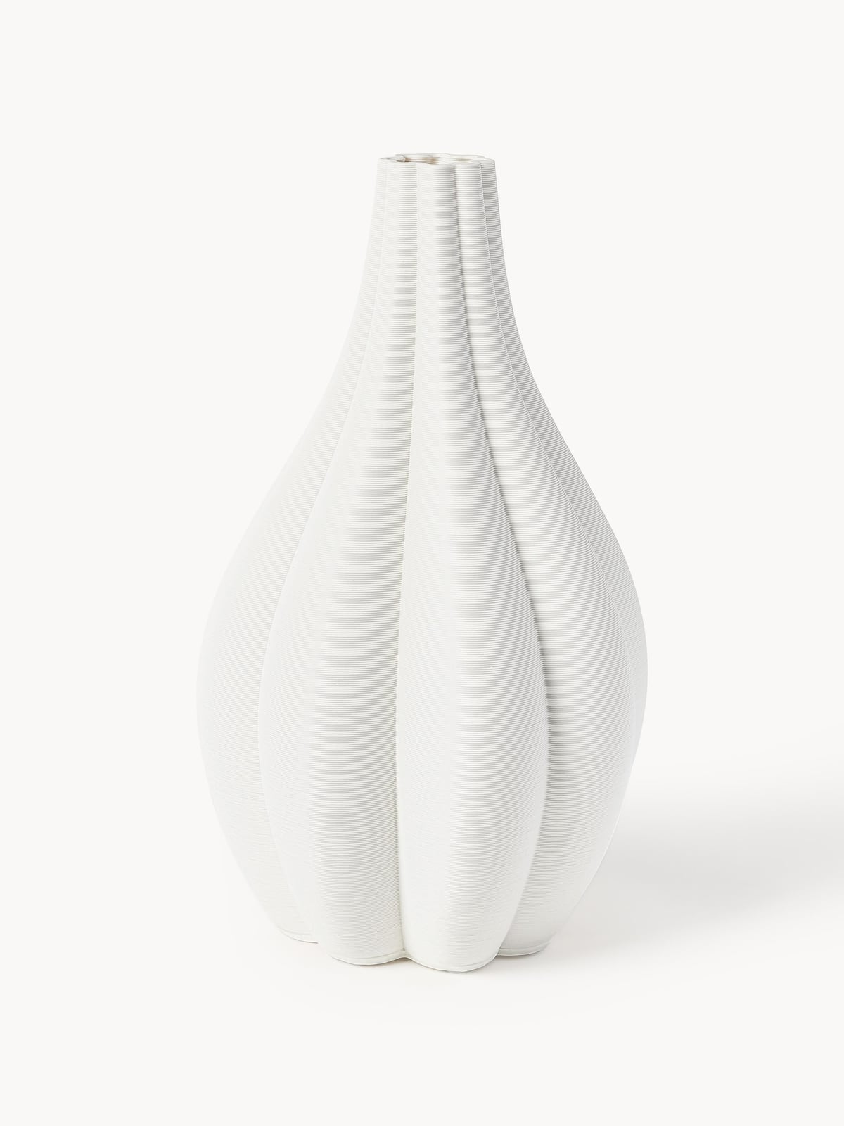 Isbourne 3D Printed Porcelain Vase, H 40 cm