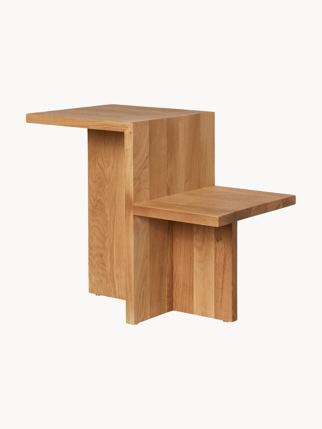 Isbourne Oak Wood Side Table
