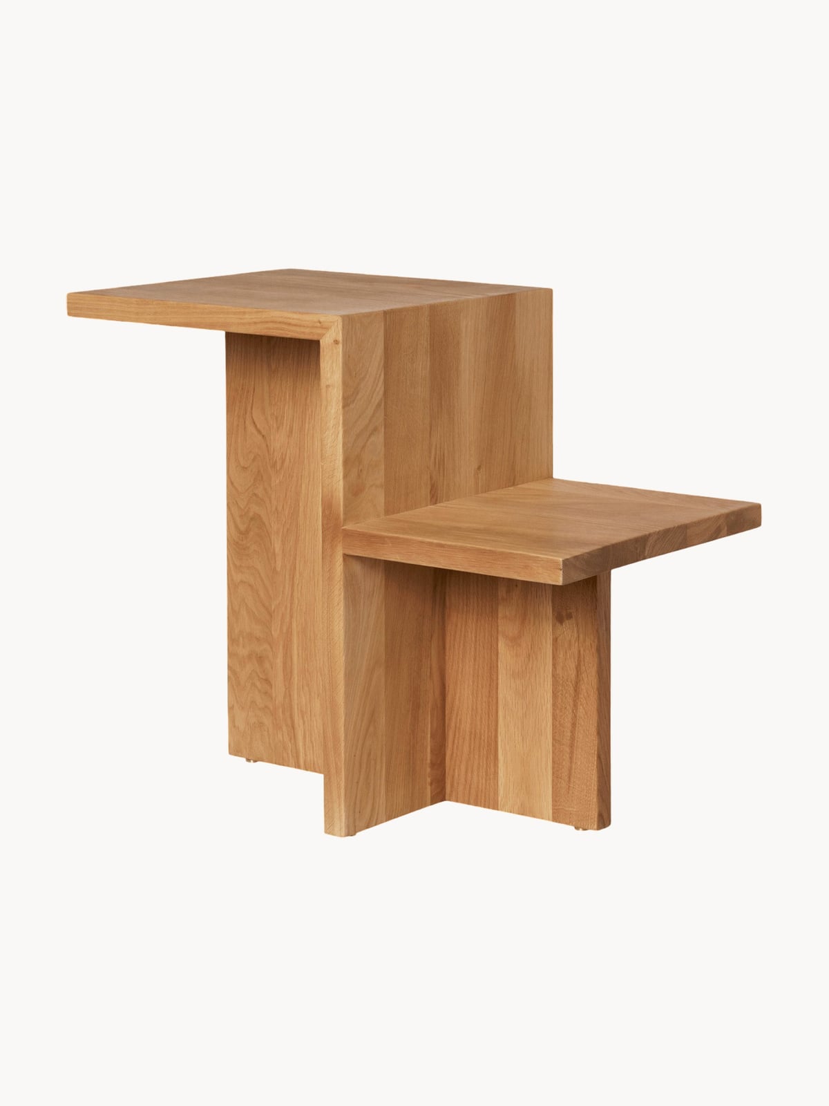 Isbourne Oak Wood Side Table