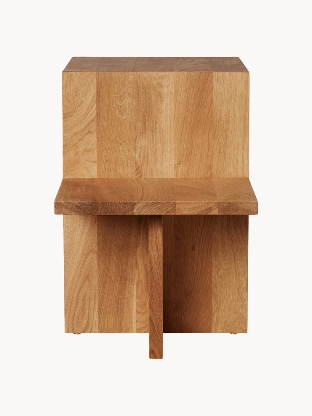 Isbourne Oak Wood Side Table