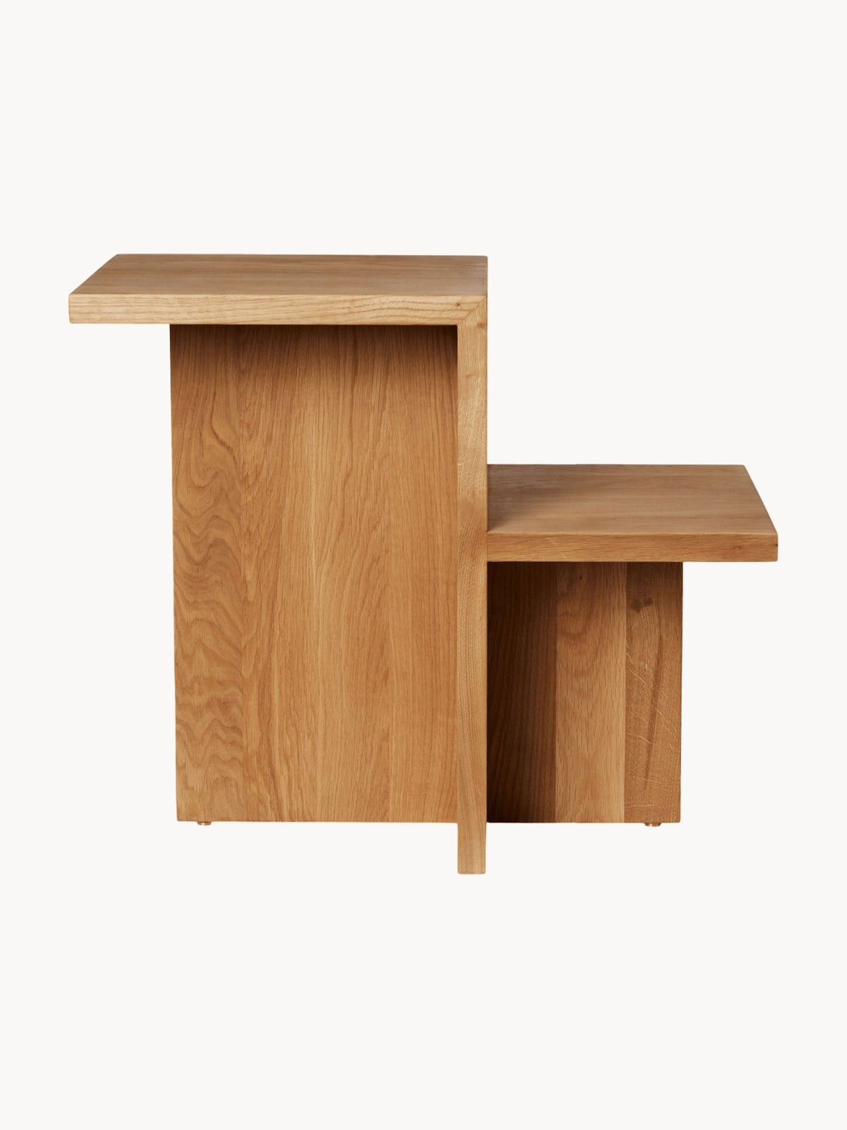 Isbourne Oak Wood Side Table