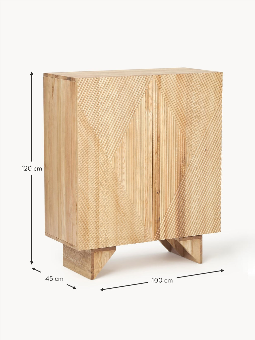 Jedburgh Ash Wood Highboard