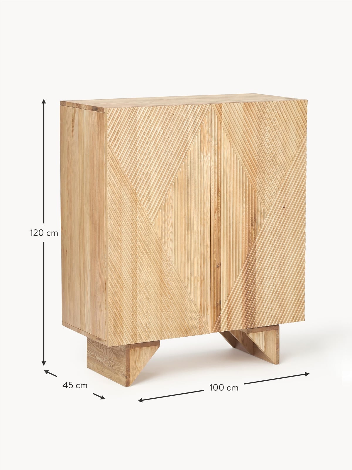 Jedburgh Ash Wood Highboard