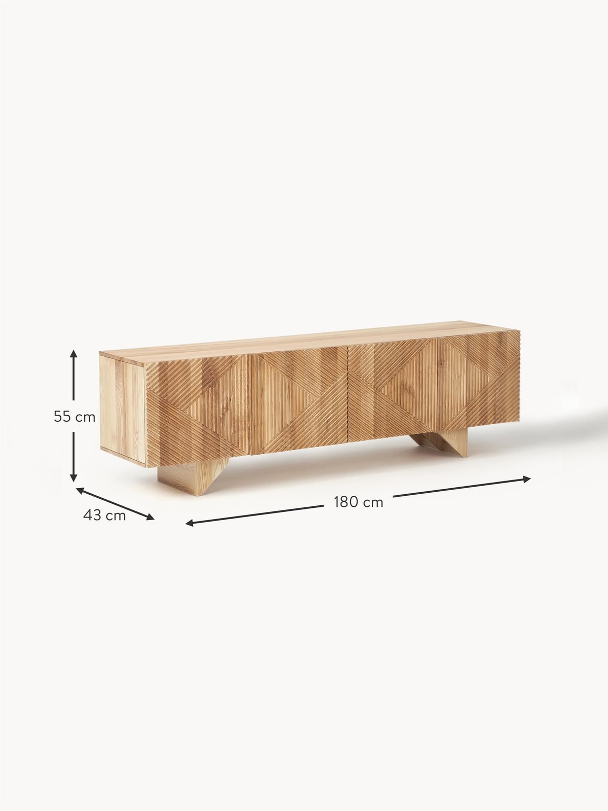 Jedburgh Ash Wood Lowboard