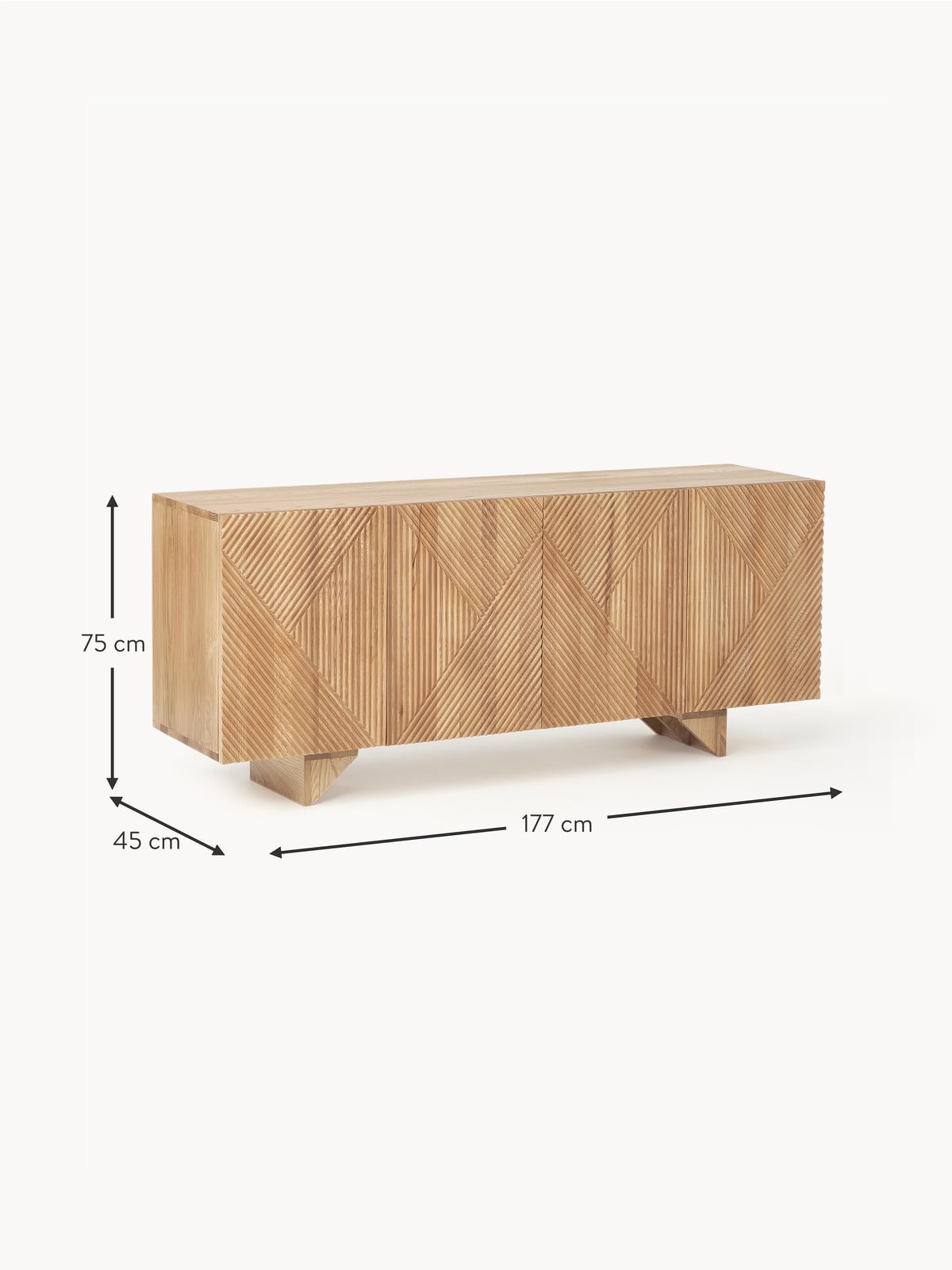 Jedburgh Ash Wood Sideboard