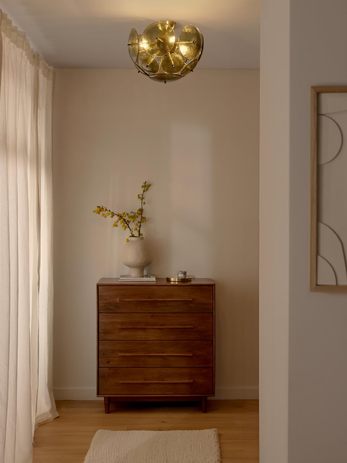 Jedburgh Glass Ceiling Lamp Mireille