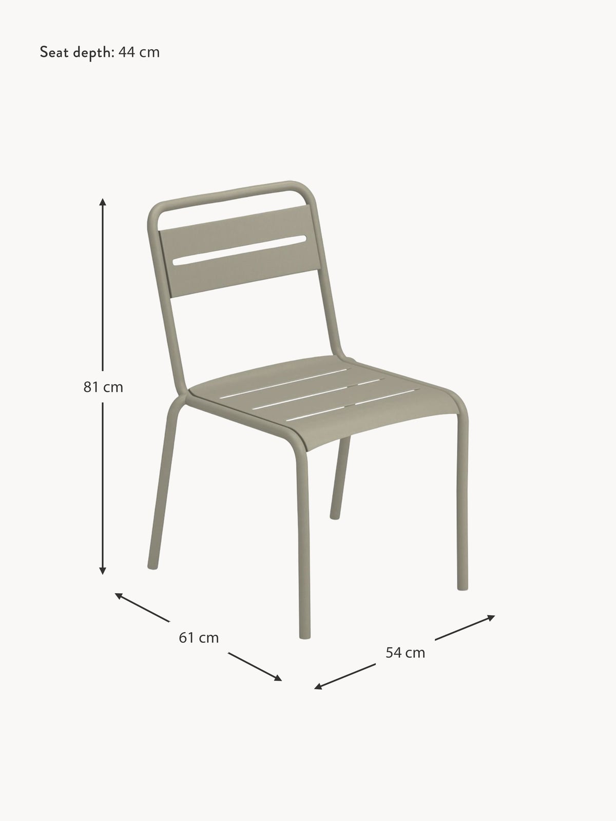 Jedburgh Stackable Garden Chairs, Set of 2
