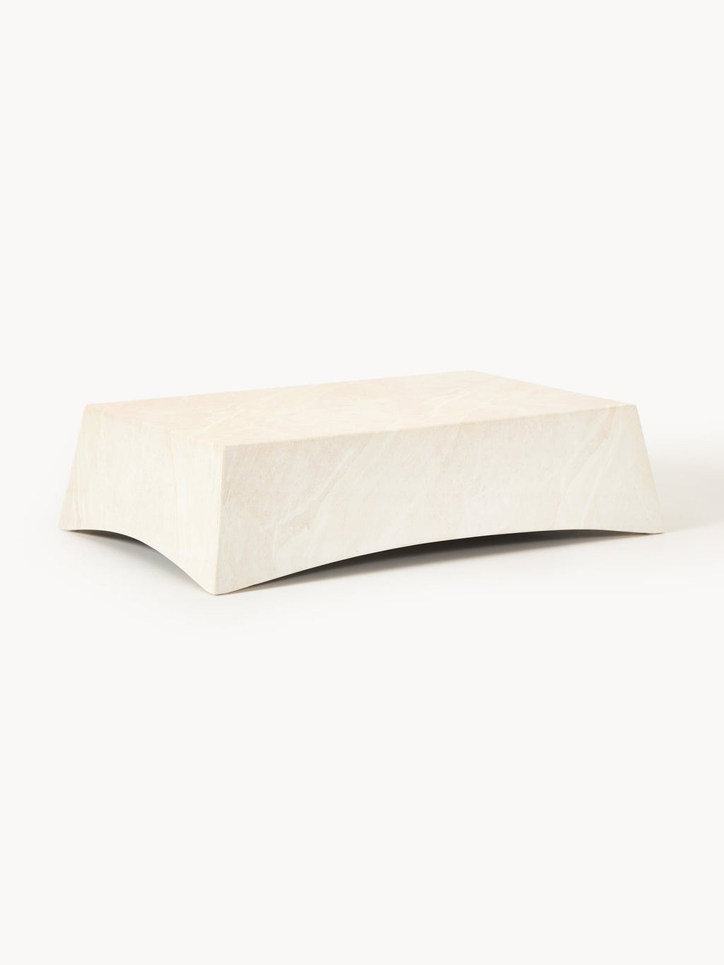 Jennings In- & Outdoor Coffee Table with Travertine Effect, W 120 cm