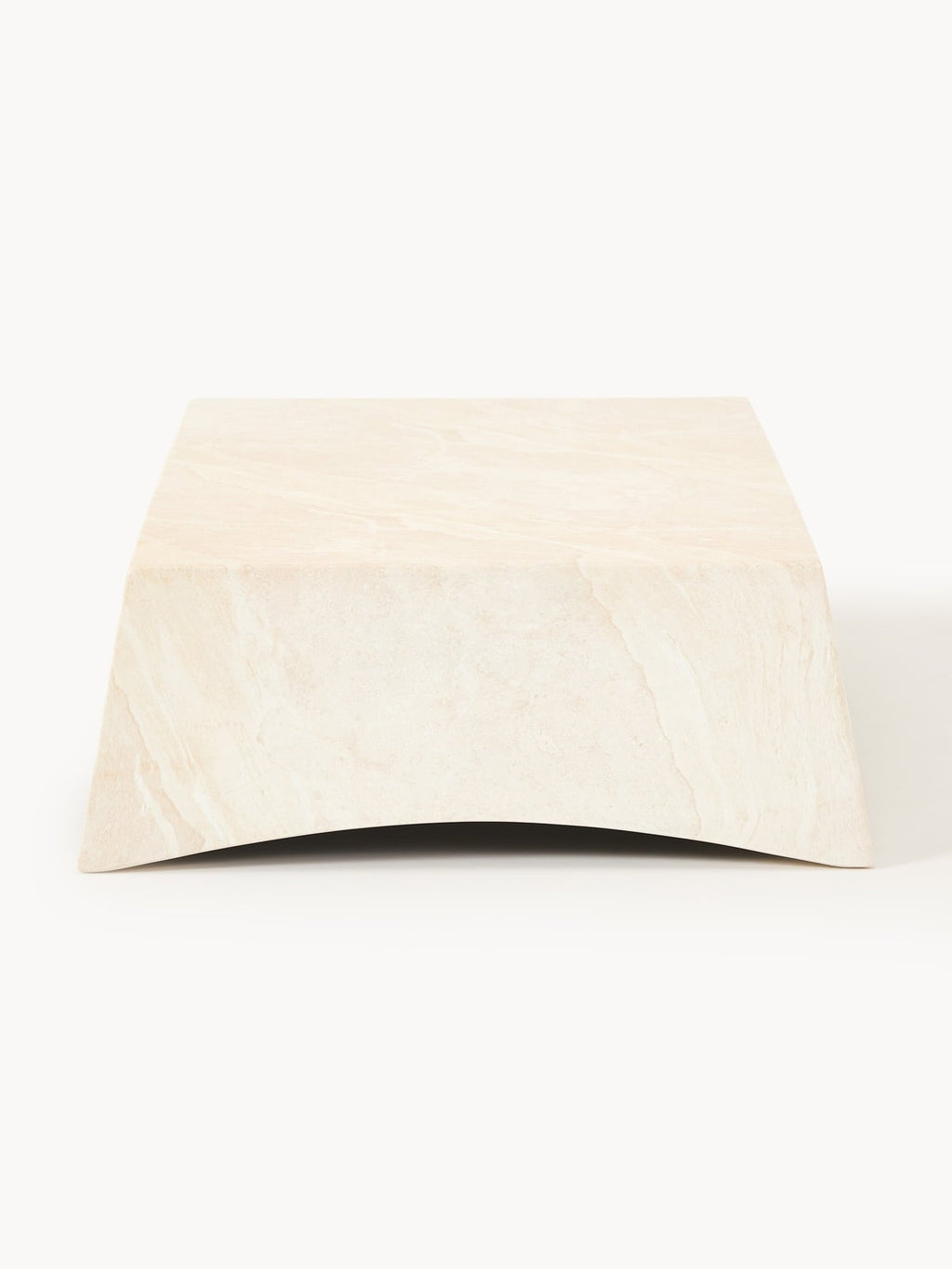 Jennings In- & Outdoor Coffee Table with Travertine Effect, W 120 cm